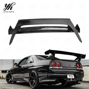 Alerón Trasero GT Negro Brillante para <span class=keywords><strong>Nissan</strong></span> <span class=keywords><strong>Skyline</strong></span> <span class=keywords><strong>R33</strong></span> GTS, Alerón de Fibra de Carbono Estilo GTR BCNR33 Bee*R, <span class=keywords><strong>Kit</strong></span> de Carrocería para Drift de Alto Rendimiento - Product Image 3