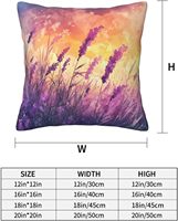 Bunga Modern Sky Set sarung bantal persegi 18x18 2 untuk dekorasi rumah ritsleting 100% poliester untuk Sofa kamar tidur ruang tamu