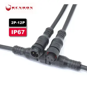 Hot Sales IP67 2Pin 3Pin 4Pin 5Pin Auto Waterproof AC DC Power Electronic Screw-on Male Female Wire Connector