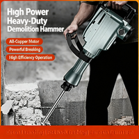Marteau-piqueur électrique de qualité industrielle, usage unique, 110V et 220V en option, kit d'outils de démolition de béton lourd avec coffret métallique