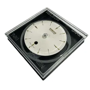 תפור לפי מידה שעון חיוג חלק פלסטיק שחור שעון חיוג מחזיק כיכר צורת מקרה עם מעגל בתוך למכירה
