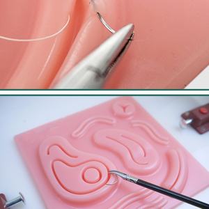 โมดูลฝึกหัดการเย็บแผลผ่าตัดผ่านกล้องแบบจำลองทางการแพทย์ แผ่นซิลิโคนเย็บแผล 3 มิติ - Product Image 3