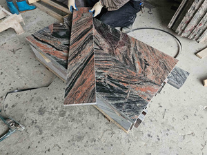 Dalles de <span class=keywords><strong>sol</strong></span> polies en pierre naturelle BOTON STONE <span class=keywords><strong>pour</strong></span> extérieur, comptoir de cuisine, carreaux de granit rouge d'Inde - Product Image 6