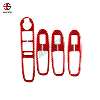 Autocollant de panneau de levage de fenêtre intérieure de voiture en fibre de carbone pour Alfa Romeo 159 2004 2005 2006 2007 2008 2009 2010 2011 Accessoires