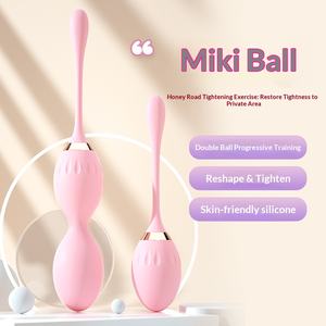 <span class=keywords><strong>Bolas</strong></span> de Kegel para Fortalecimiento Vaginal - <span class=keywords><strong>Bolas</strong></span> Ben Wa de Doble Peso, Entrenador de Músculos Pélvicos, Silicona Segura para el Cuerpo, Recuperación Posparto, Paquete Económico - Product Image 1