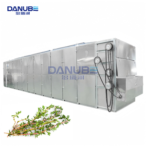 Équipement de séchage continu pour herbes et épices, déshydrateur à bande maillée pour feuilles, machine à sécher le thym - Product Image 1