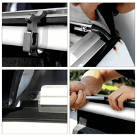Capot de benne de camion pliable et rétractable en vinyle, coque de camping antivol verrouillable, couvercle à ouverture facile pour pick-up pleine grandeur