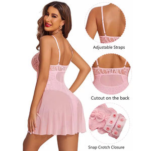 Wholesale Fashionable New Sexy Nightgown Women's Lingerie Home Sleepwear - Product Image 3