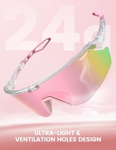 Lunettes de soleil de cyclisme pour hommes avec logo personnalisé, protection UV400, polarisées, légères, pour la course à pied, lunettes de sport - Product Image 2