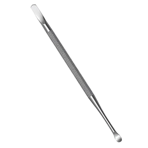 Outils professionnels de soin des ongles, manucure, pousse-cuticules double tête en acier inoxydable, réutilisable, haute qualité, fabricant Pakistan. - Product Image 1