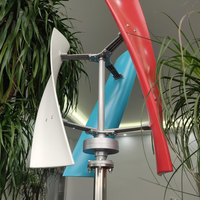 Éolienne verticale domestique de 100W à 300W, turbine éolienne verticale anti-turbulence, générateur d'énergie éolienne