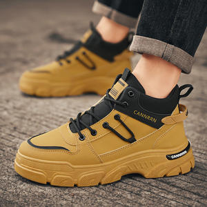 Nouvelles bottes d'hiver chaudes et douces pour hommes, à tige haute, pour le sport de plein air, imperméables, à semelle épaisse, antidérapantes, décontractées - Product Image 4