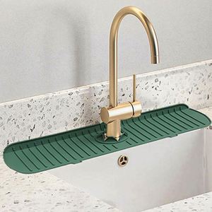 Tapis anti-éclaboussures pour robinet de cuisine en acier inoxydable et cuivre, support de drainage pour éponge, protection de comptoir, écologique - Product Image 2