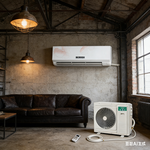 Nouvelle conception de climatiseur mural mini-<span class=keywords><strong>split</strong></span> à fréquence fixe R410A 50Hz 60Hz T3, 3,5 ch, 2,5 tonnes, de bonne qualité - Product Image 4