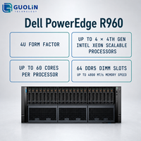 Serveur Dell PowerEdge R960 : Infrastructeur d'entreprise évolutif, montage en rack 4U, 64 emplacements DDR5 DIMM, stockage flexible