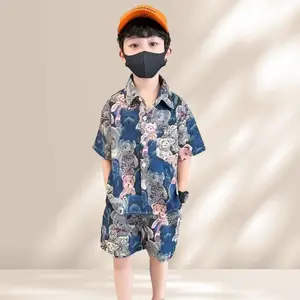 Kids Casual Clothing Fashion Cool Short Suit Boy Set