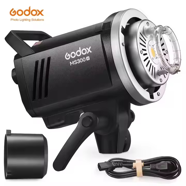 Godox MS200V Professional Studio Flash Light 2.4G Built-in Wireless Receiver Lightweight Bowens Mount 200WS Rechargeable