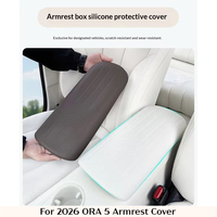 Pour ORA 5 2026 – Tapis de protection en silicone pour accoudoir de console intérieure, anti-rayures, anti-poussière, couleur originale, accessoires
