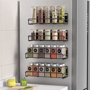 Porte-épices magnétique solide en acier au carbone OEM Organisateur pour réfrigérateur Étagère magnétique pour cuisine Organisateur magnétique pour réfrigérateur - Product Image 5