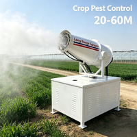 Canon à brouillard électrique automatique 380V pour la lutte antiparasitaire agricole, pulvérisateur de brume 20-60M, machine de suppression de la poussière, pour cultures et contrôle des vecteurs de moustiques