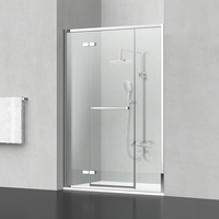 HOMEDEC Système de douche apparent en laiton chromé, mitigeur de douche triple fonction pour salle de bain, avec douchette pluie et douchette à main réglable