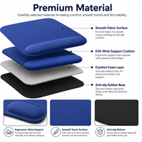 Tapis de souris en mousse EVA avec repose-poignet en mousse à mémoire de forme, logo personnalisé, tapis de bureau ergonomique économique, antidérapant, vente en gros