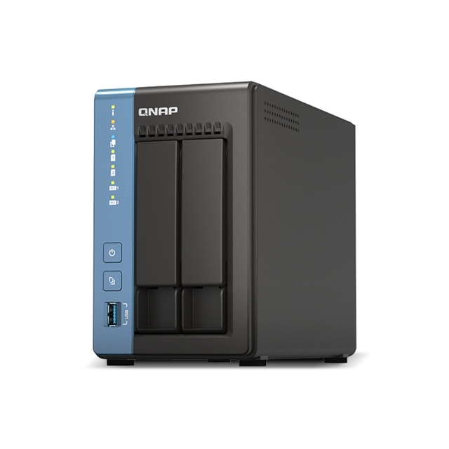 QNAP TS-216 2-Bay NAS 2GB RAM, Quad-Core ARM, 2x M.2 NVMe Slots, NPU AI Acceleration, Gigabit, Home Private Cloud
