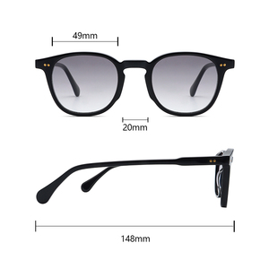Lunettes de <span class=keywords><strong>soleil</strong></span> polarisées vintage tendance à monture intégrale en acétate pour hommes et femmes, protection UV 400, confortables pour l'extérieur - Product Image 5