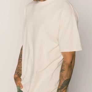 T-shirt graphique unisexe en coton biologique, coupe oversize, grande taille, effet délavé vintage, streetwear, vêtement épais pour homme - Product Image 5