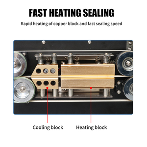 Fr550 Fully Automatic Mini Continuous Plastic Bags Band Sealer Aluminum Foil Bag Heat Sealing <b>Machine</b> for Food Bag Sealing <b>Tape</b> - Product Image 2