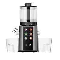 Juicer Cross-border Kapasitas 3L Pengunci Keamanan Plastik Pembersihan Satu Sentuhan Model Rumah Tangga Kecil Pemisah Ampas Otomatis Penuh