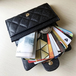 Portefeuille en <span class=keywords><strong>cuir</strong></span> véritable Minibook à motif diamant, <span class=keywords><strong>porte</strong></span>-cartes, pince à billets, portefeuille pour <span class=keywords><strong>femme</strong></span> en <span class=keywords><strong>cuir</strong></span> véritable - Product Image 4