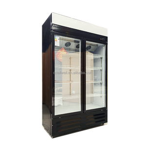 Congélateur commercial de qualité supérieure, fourni par l'usine, vitrine réfrigérée autoportante pour boissons énergisantes, réfrigérateur à porte vitrée - Product Image 2