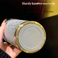 Mug à café isotherme en acier inoxydable 316 avec revêtement en titane, avec paille, design portable pour voiture, performance thermique de 6 à 12 heures