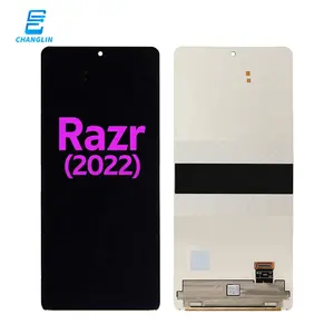 Phone lcd wholesaler display assembly touch digitizer panel repair for motorola razr 2022 2020 2019 original