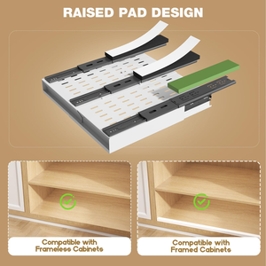 Tiroir coulissant en acier au carbone pour couverts, étagère de rangement extensible pour armoire de salle de bain et de cuisine - Product Image 3