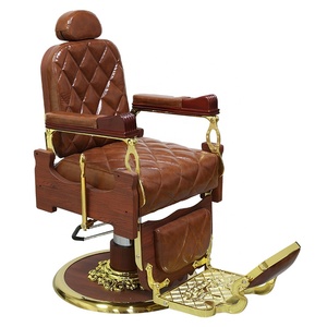 Offre Spéciale Meilleure Qualité Équipement De Salon Manche En Bois <span class=keywords><strong>Vintage</strong></span> Chaise De Coiffeur Inclinable Fauteuils Foshan Grande Usine - Product Image 1
