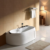 Baignoire de massage moderne en acrylique hydro spa jacuzzi d'angle
