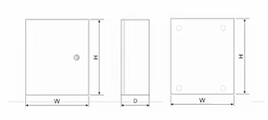 White Color Distribution Box Type Stainless Steel <b>Small</b> Wall Mount Enclosure Ip65 - Product Image 3