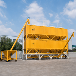 Fully Automatic <strong>Containerized</strong> Horizontal Cement Silo with PLC Control System Level Sensor <strong>for</strong> Road Construction - Product Image 1