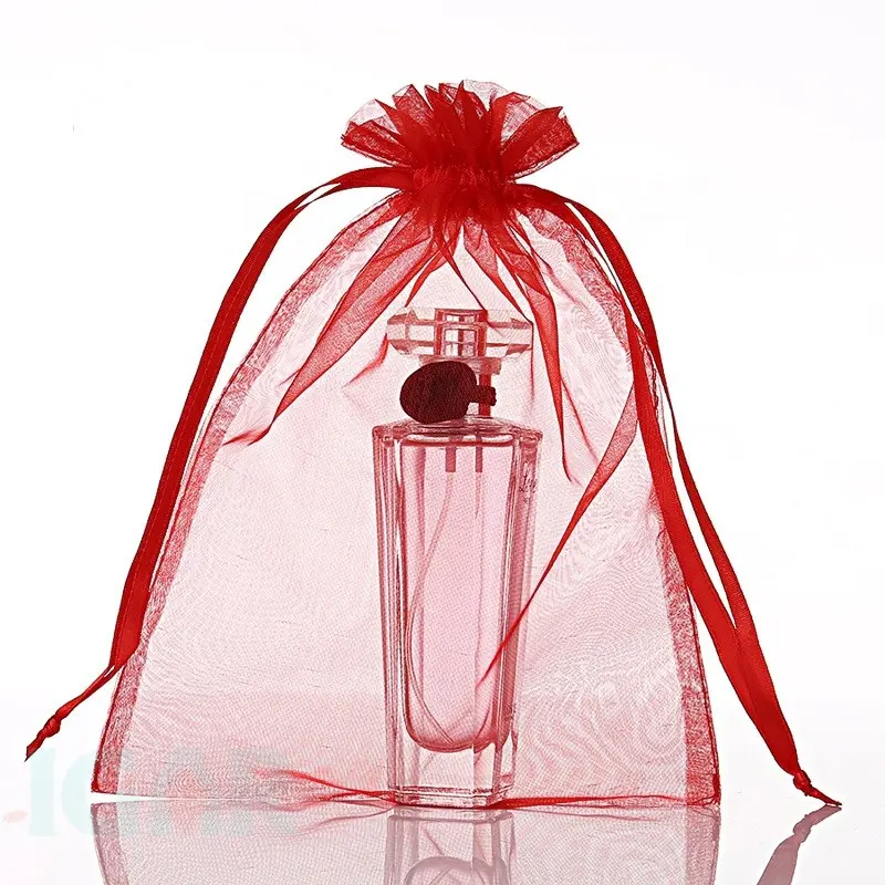 Sheer Organza Favor Bags for Wedding Party Jewelry Candy Organizer Bag Mesh Gift Pouches Coffee Beans Teas Nuts Seeds Herbs Bags