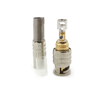 Connecteur BNC mâle sans outil - Adaptateur BNC sans soudure en cuivre pur 18AWG pour l'installation de caméras CCTV 4K 8MP - Étanche