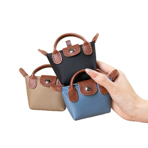 Sac à main tendance et simple, ultra-mini, léger, style français, pour pièces <span class=keywords><strong>de</strong></span> <span class=keywords><strong>monnaie</strong></span>, écouteurs, clés, petit sac suspendu en nylon, rangement facile - Product Image 3