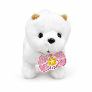 Jouet en peluche interactif musical, chien <span class=keywords><strong>Pomeranian</strong></span>, sons, jeu d'interaction multijoueur, amusant, musical, mignon, jouet familial, coton PP - Product Image 2