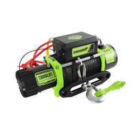 Treuil électrique sur mesure de 13000 LBS DC12V/24V avec corde en nylon et double télécommande pour le sauvetage automobile tout-terrain, fabriqué en Chine