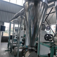 Usine de transformation de farine de maïs, broyage automatique avec système de transport aérien