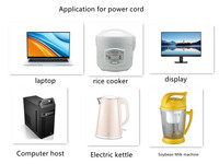 Cordon d'alimentation multi-usage standard UE 10A 0,8m, cordon d'alimentation CA, prise UE 3 broches, longueur personnalisée