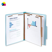 Carpeta de archivos de cartón prensado reciclado 100% azul claro de alta calidad Lehui, productos de archivo de Material ecológico de tamaño legal