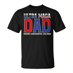 T-shirt promotionnel Ultra pour les papas qui élèvent des enfants conservateurs - Product Image 2