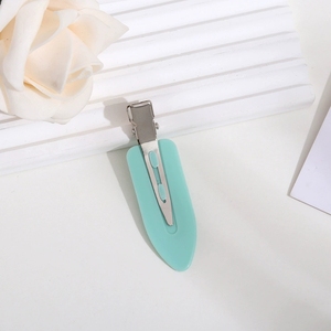 Pinza para el pelo de plástico sin abolladuras plana pico de pato personalizada, estilismo para el cabello, maquillaje, sin arrugas, sin arrugas, sin doblar, pinza para el pelo - Product Image 6